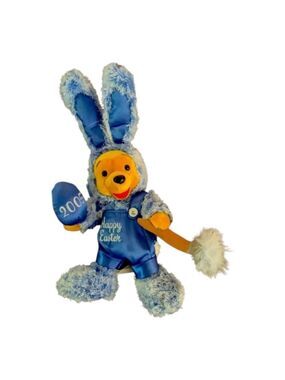 Disney Pooh Blue Easter Bunny Plush, NWT 2005 Vintage